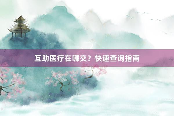 互助医疗在哪交？快速查询指南