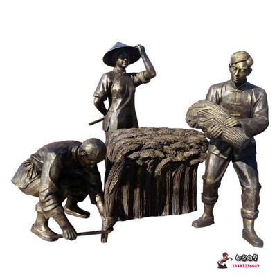 精致的农耕人物雕塑出售,农耕文化雕塑